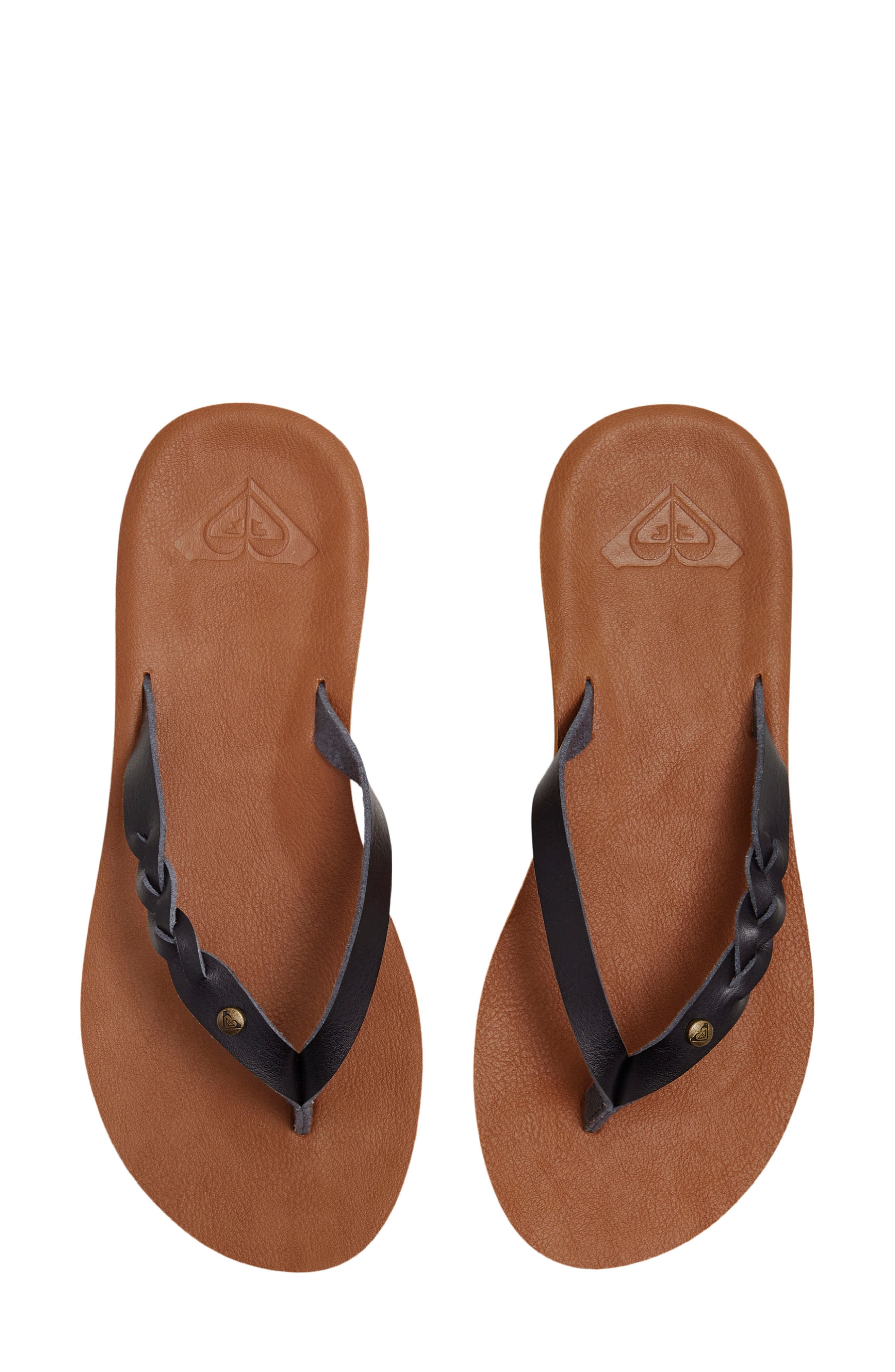 Roxy Liza IV Flip Flop, Alternate, color, Black