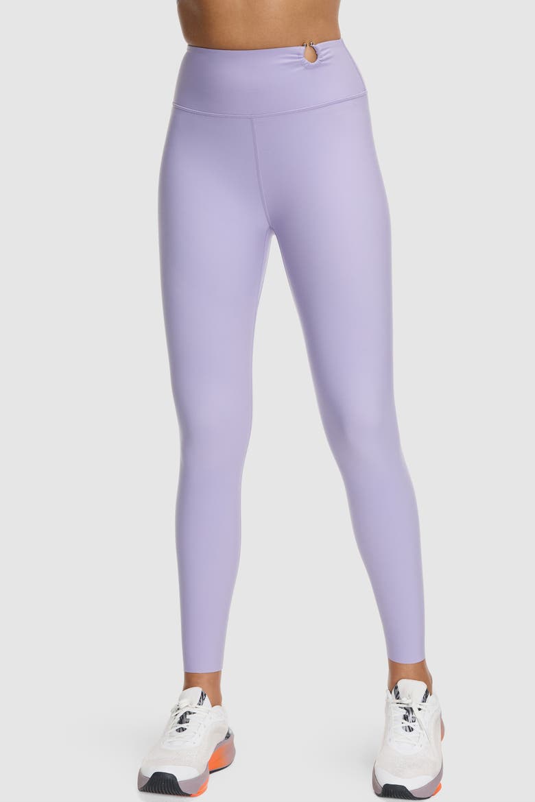Cadent U-Ring Ruched Legging 25", Main, color, Lilac