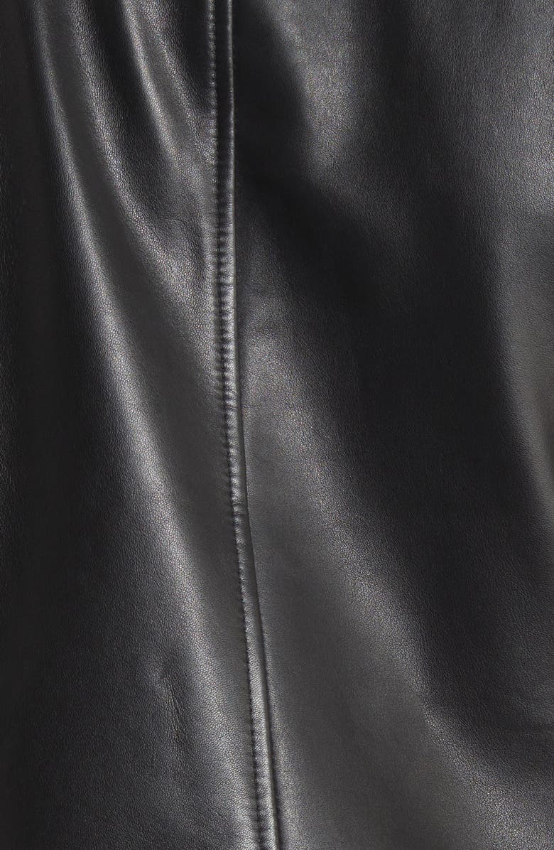 Sam Edelman Lambskin Leather Moto Jacket, Alternate, color, 