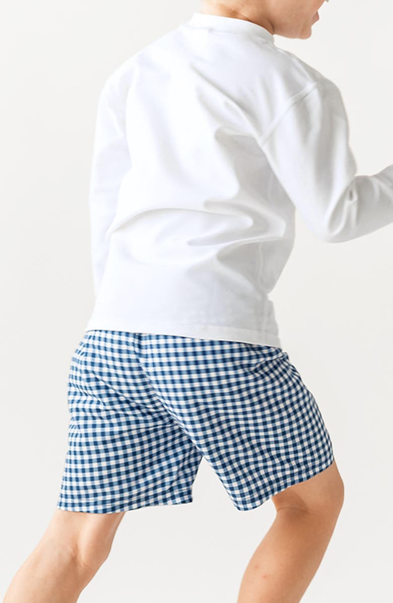 RuggedButts Long Sleeve Two-Piece Rashguard Swimsuit, Alternate, color, Blue