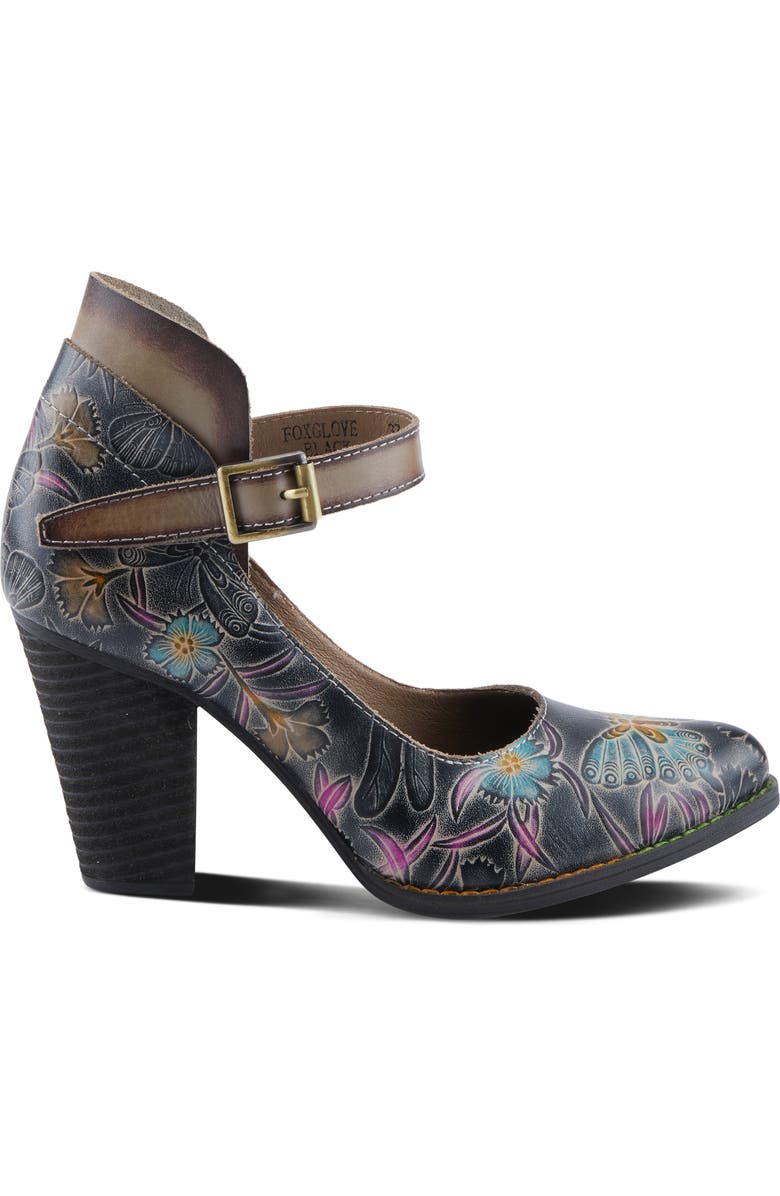 L'Artiste by Spring Step Foxglove Ankle Strap Pump, Alternate, color, Black Multi