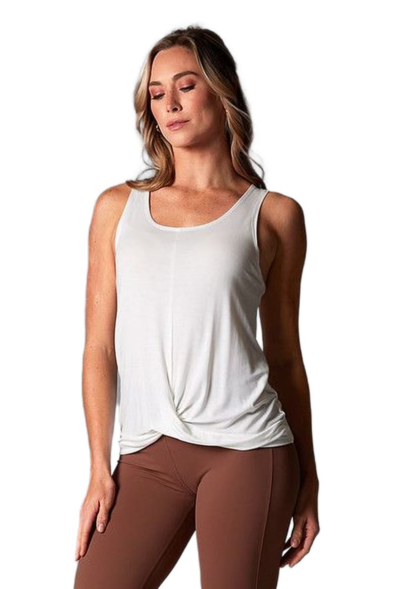 Flatter Twist Tank, Alternate, color, COCONUT