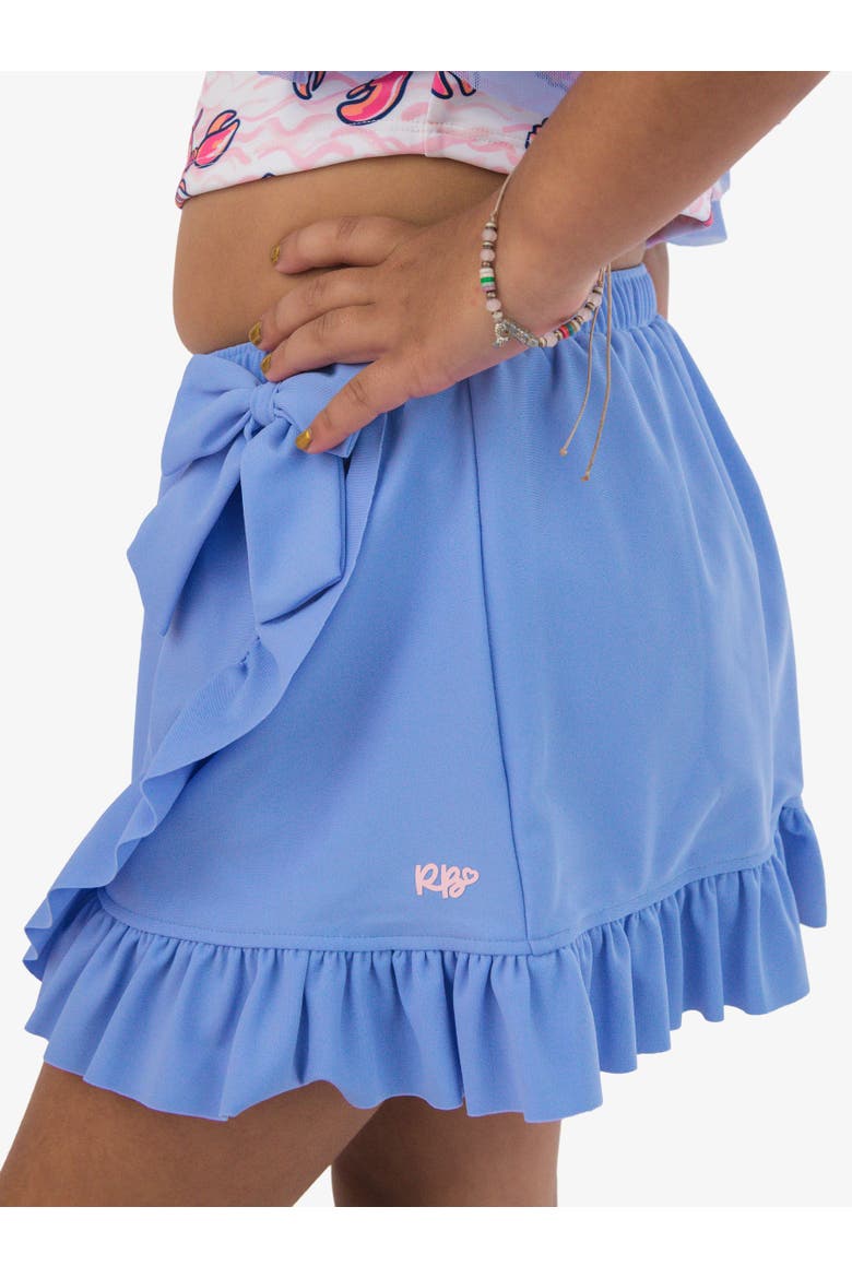Swim Bow Skirt Cover-Up, Alternate, color, Periwinkle Blue