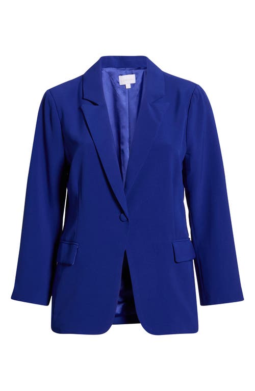 Sugarlips Chelsea One-button Blazer In Blue