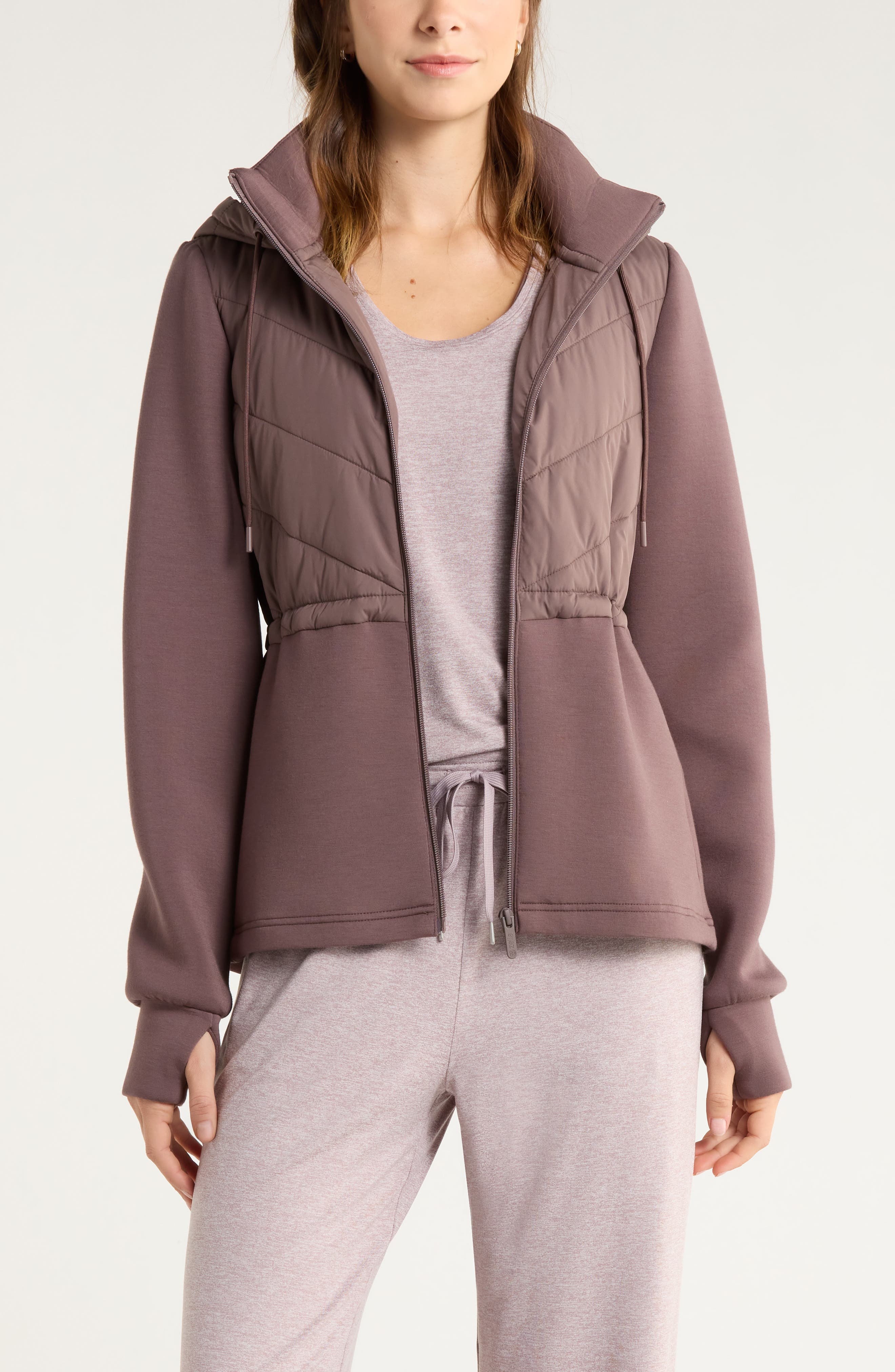 Zella Quilted Scuba Knit Jacket