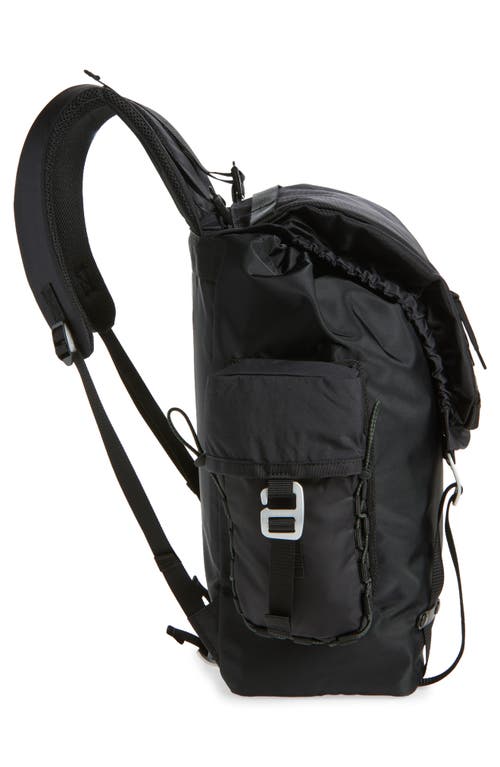 Sacai Hike Tech Canvas Backpack In Black