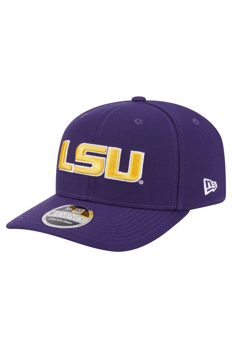 Men's New Era  Purple LSU Tigers Team Collective 9SEVENTY Stretch-Snap Adjustable Hat, Main, color, Purple