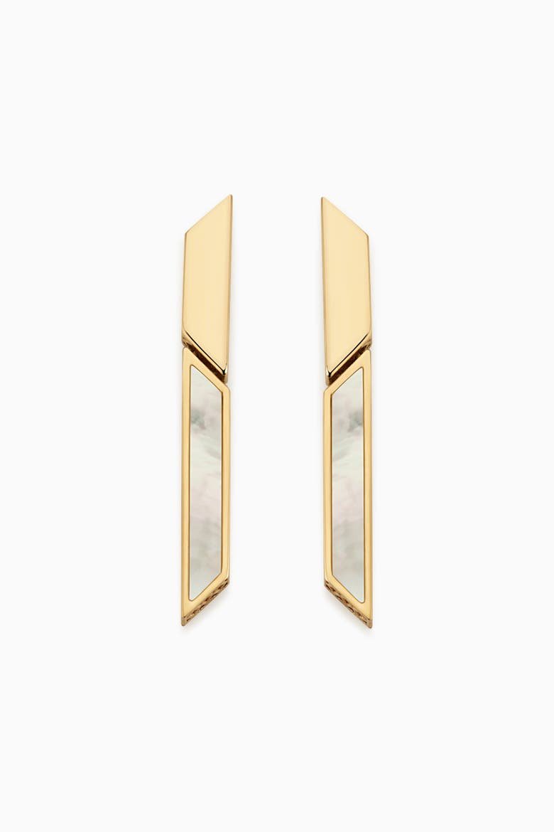 14K Gold Aurora Drop Earrings, Alternate, color, Yellow Gold