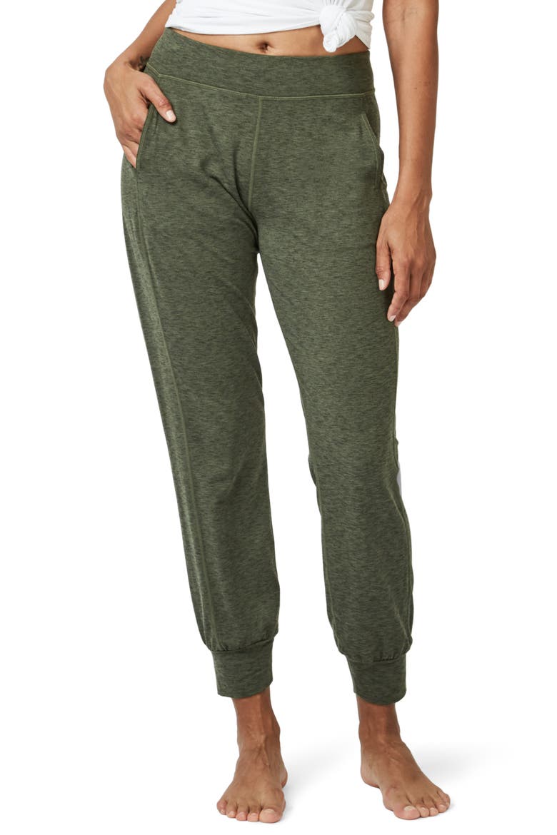 Gary Yoga Trousers, Main, color, OLIVE MARL