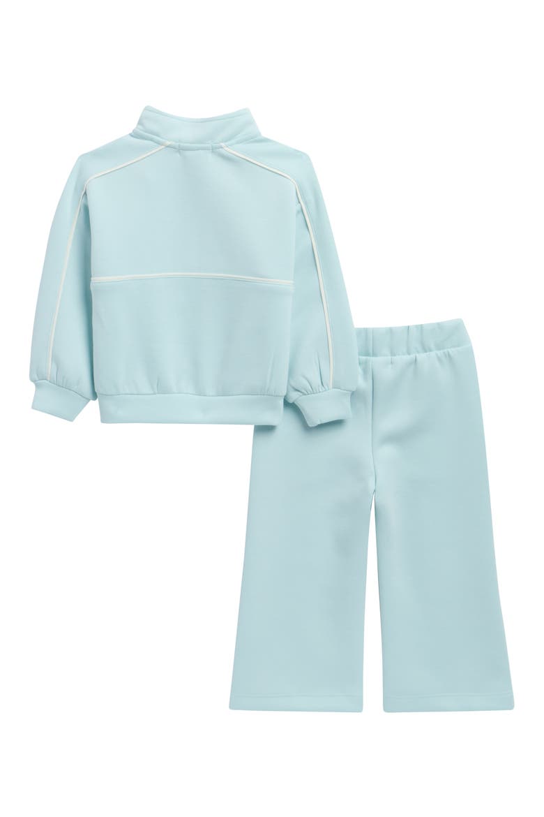 Aqua Track Half Zip Pullover & Sweatpants, Alternate, color, LIGHT TURQUOISE