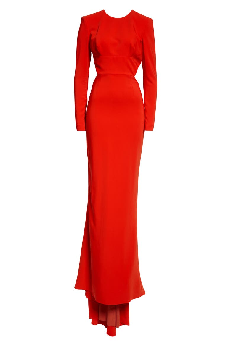 Open Back Gown, Alternate, color, LIPSTICK RED