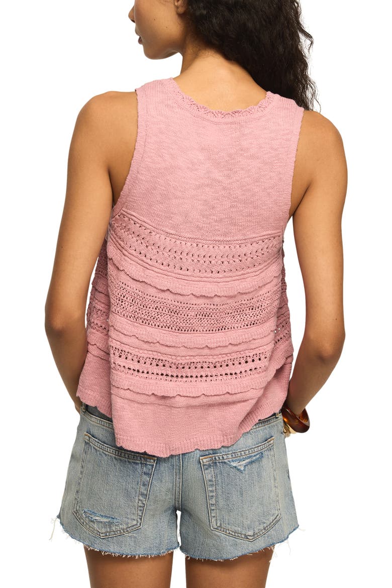 Pointelle Knit Tank, Alternate, color, LILAS