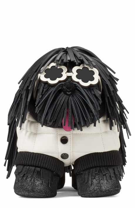 shaggy dog fringe crossbody bag