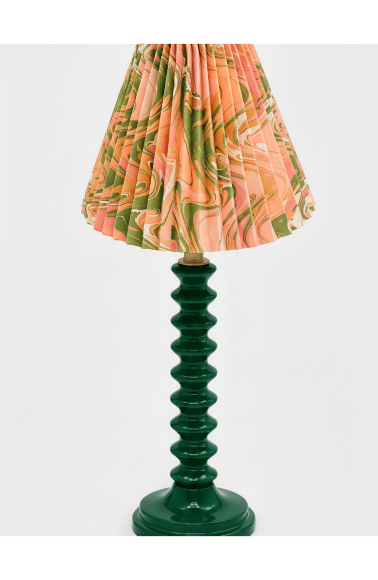 Inner Child 8" Pleated Empire Lampshade, Alternate, color, Peony Bloom