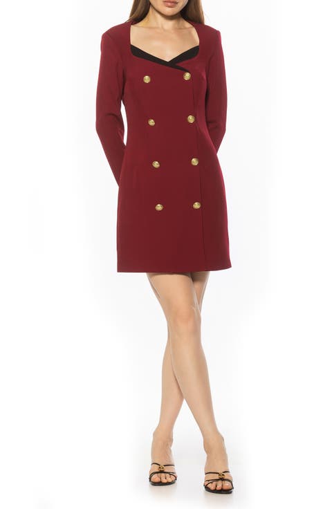 Zuri Long Sleeve Double Breasted Blazer Dress