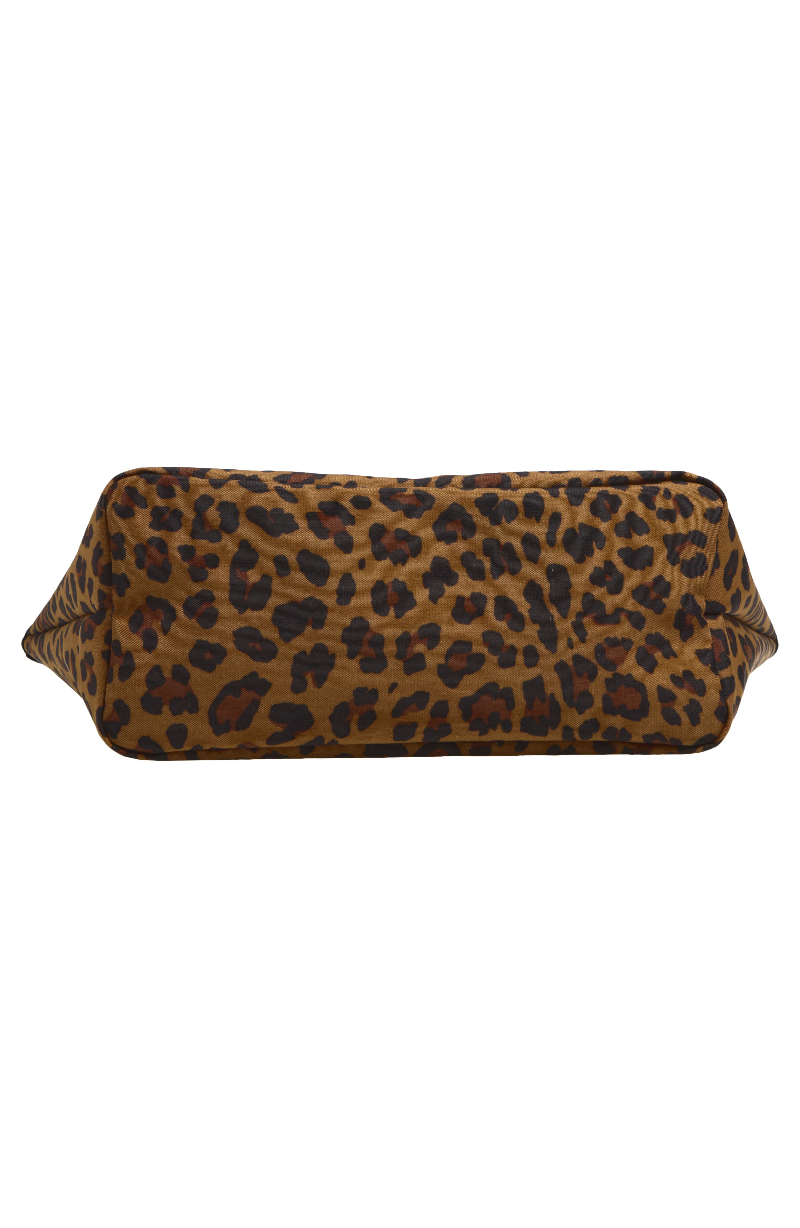 Medium Nylon Reversible Tote, Alternate, color, LEOPARD MIX