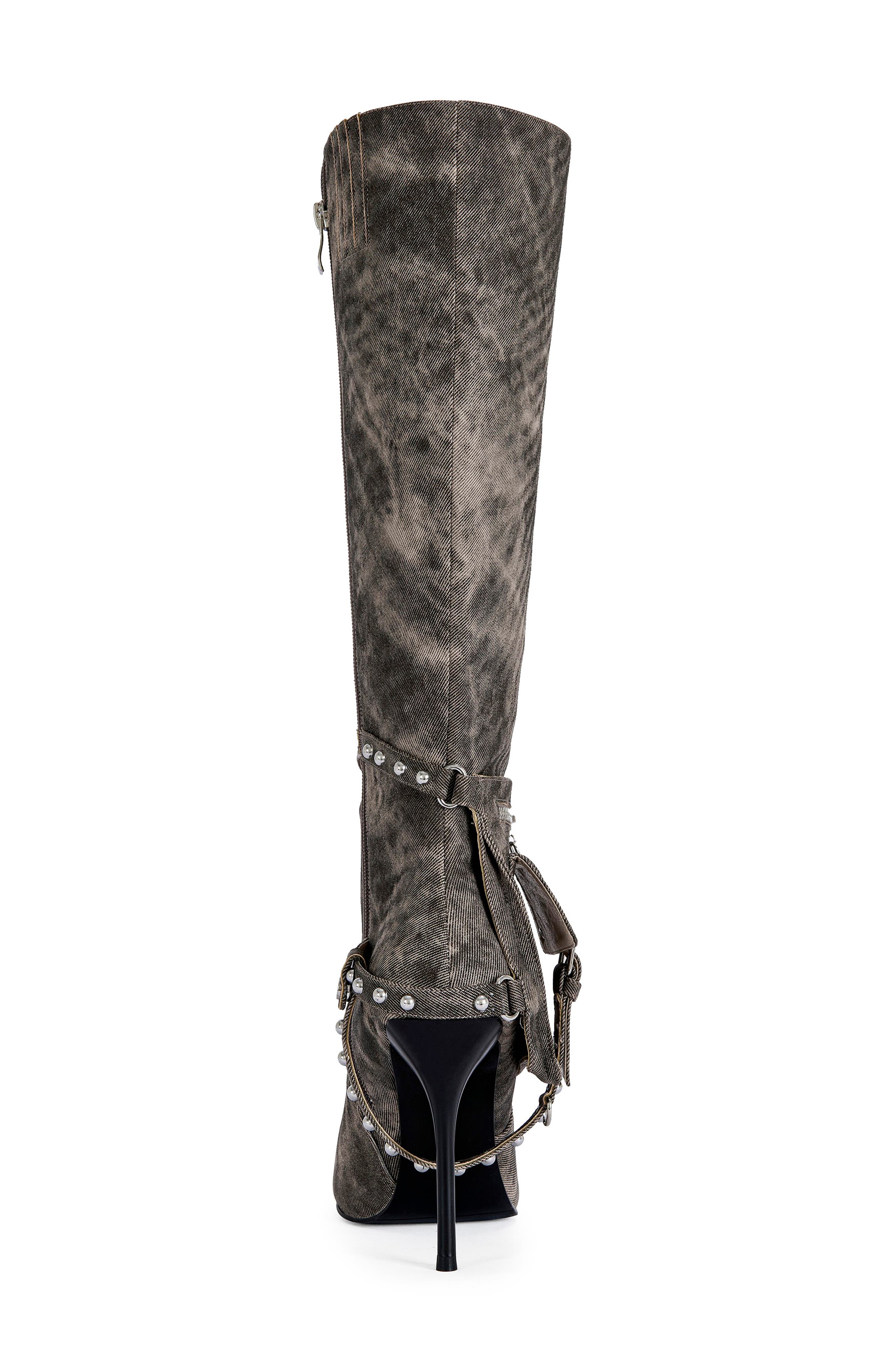 AZALEA WANG Rondel Knee High Boot, Alternate, color, Brown Multi