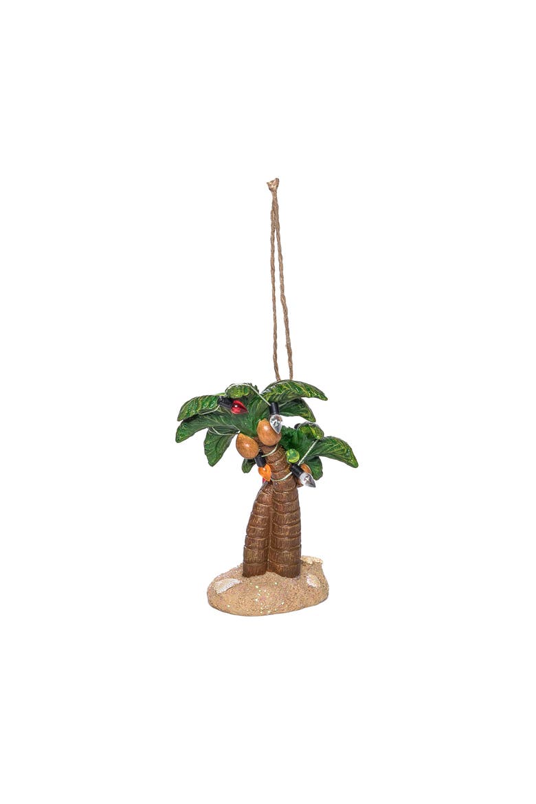Christmas Palms Tree Ornament, Alternate, color, Green