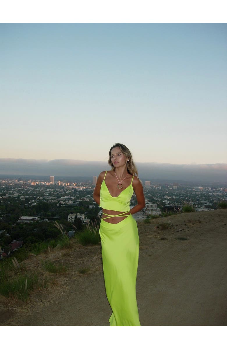 SOMETHING NEW Billie Crossover Waist Maxi Skirt, Alternate, color, 