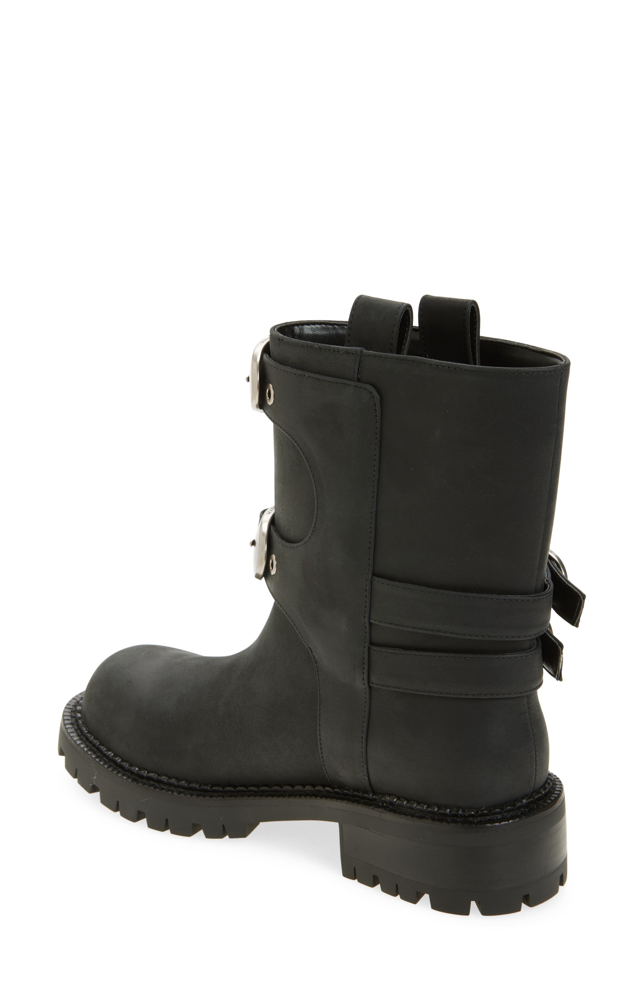 Marc Jacobs The Kiki Buckle Moto Boot, Alternate, color, Black