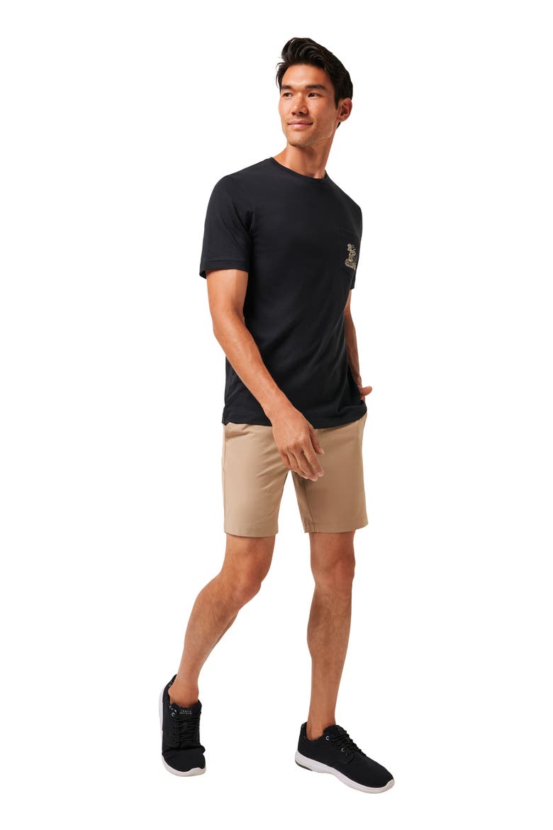 Cave Embroidered Pocket T-Shirt, Alternate, color, BLACK