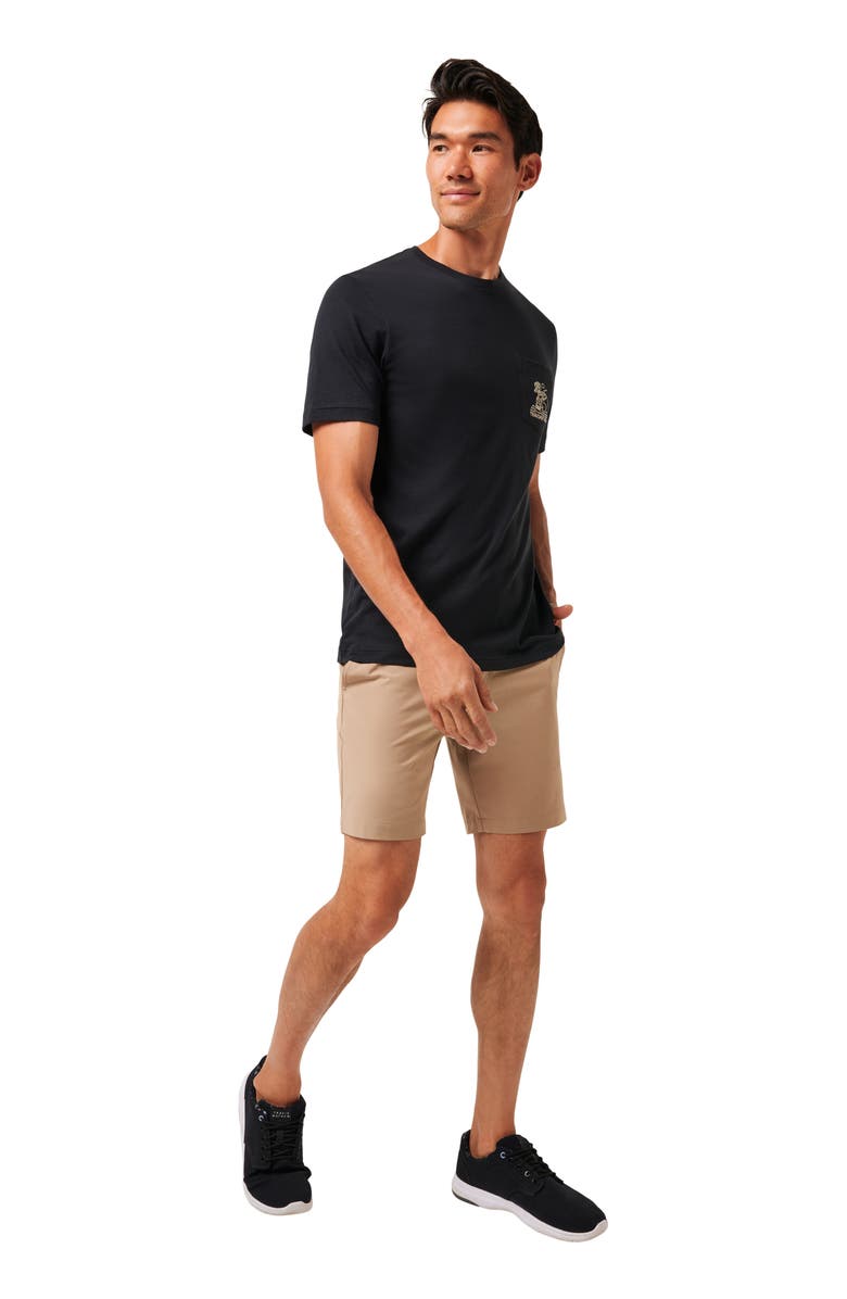 TravisMathew Cave Embroidered Pocket T-Shirt, Alternate, color, Black