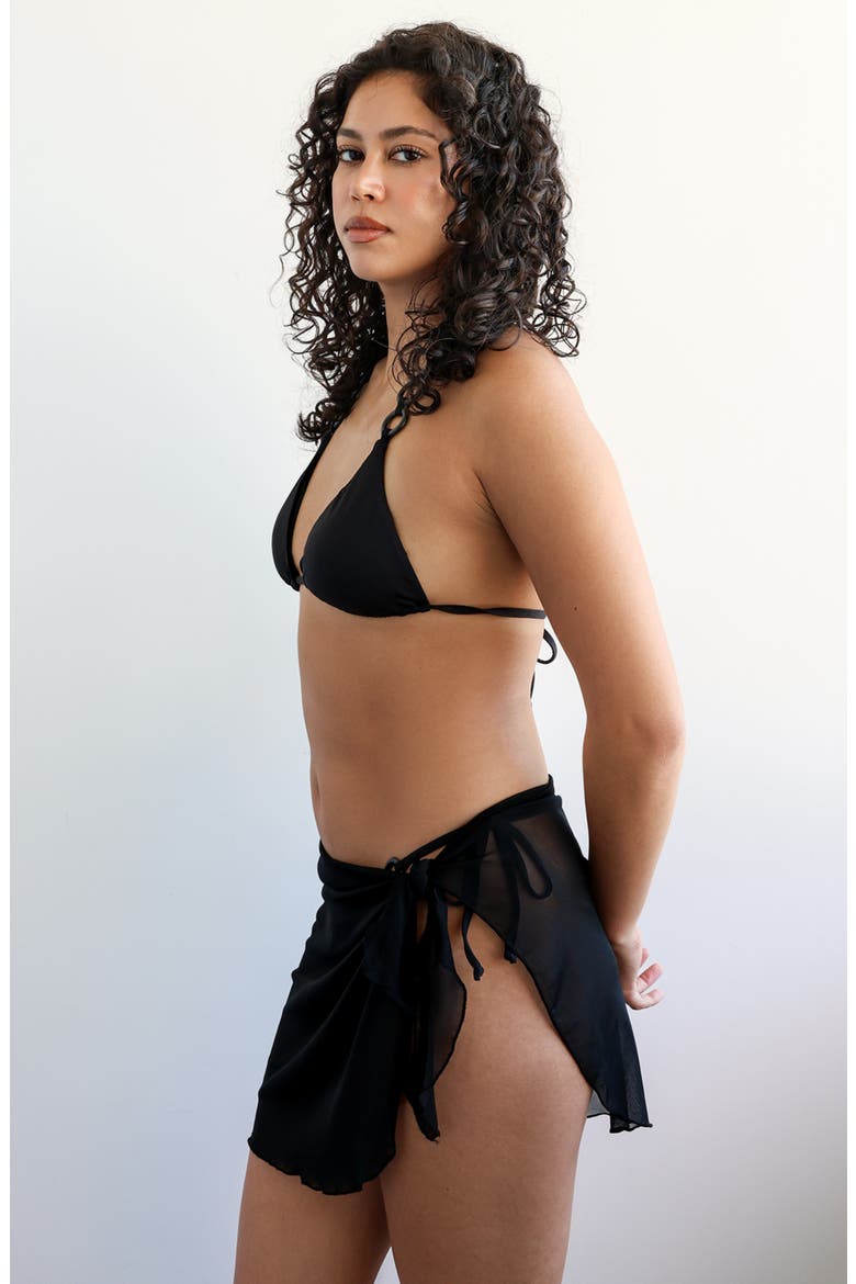 Hidden Oasis Sarong, Alternate, color, Black