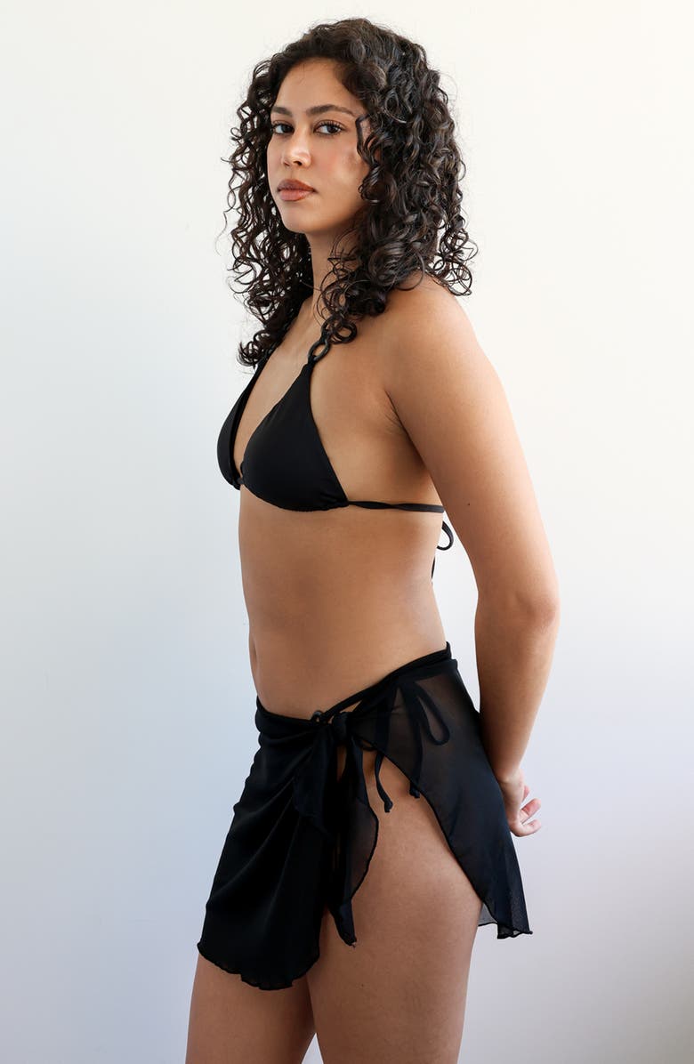 Ris-k Hidden Oasis Sarong, Alternate, color, Black