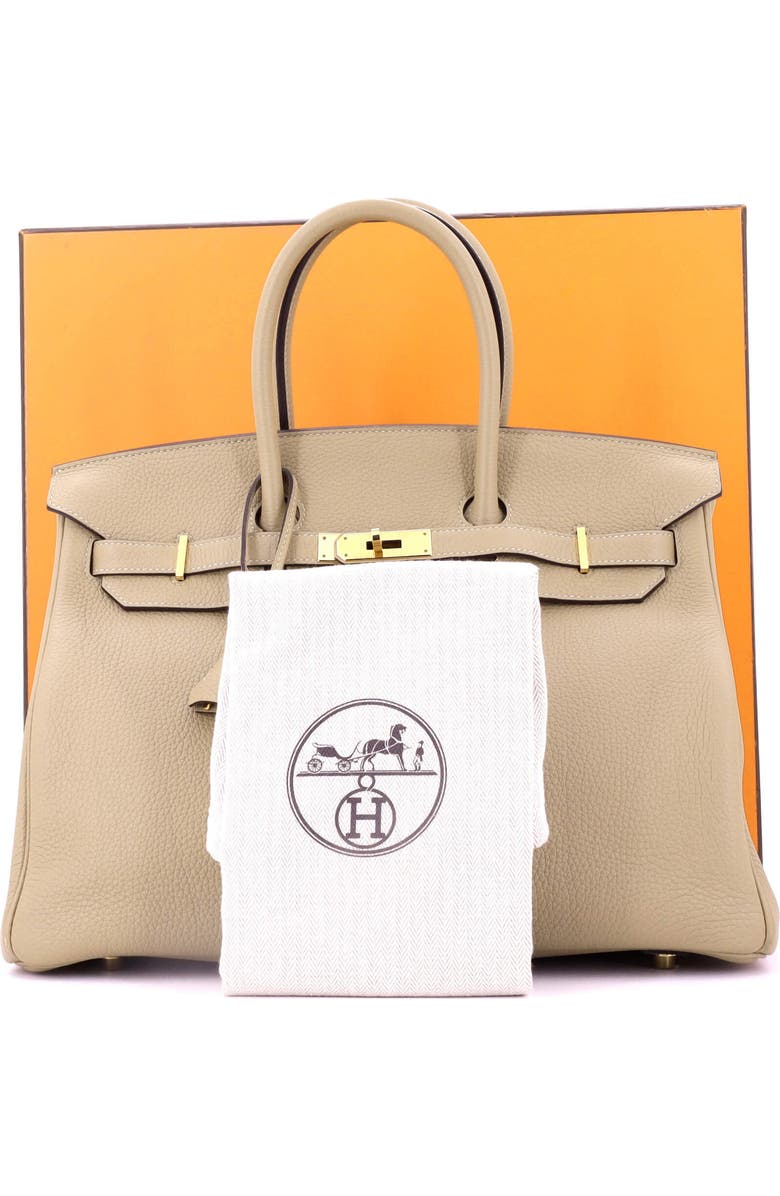 Pre-Owned Hermes Birkin Handbag Light Togo with Gold Hardware 35, Alternate, color,