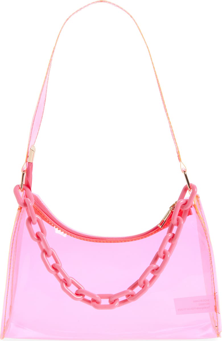 Piper & Jax Kids' Chain Clear Handbag, Main, color, Pink