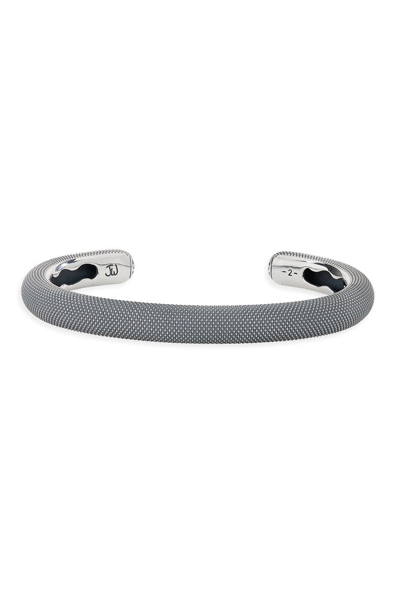 Men's 2A Goosebumps River Cuff, Main, color, STERLING SILVER