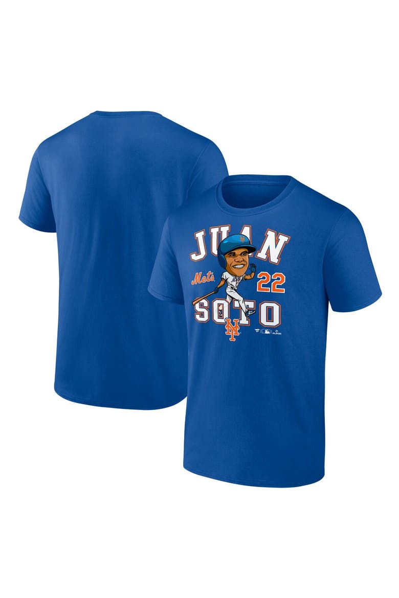 Men's Fanatics Juan Soto Royal New York Mets Hometown Caricature T-Shirt, Main, color, Royal