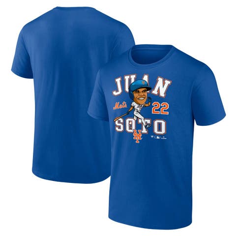 Men's Fanatics Juan Soto Royal New York Mets Hometown Caricature T-Shirt