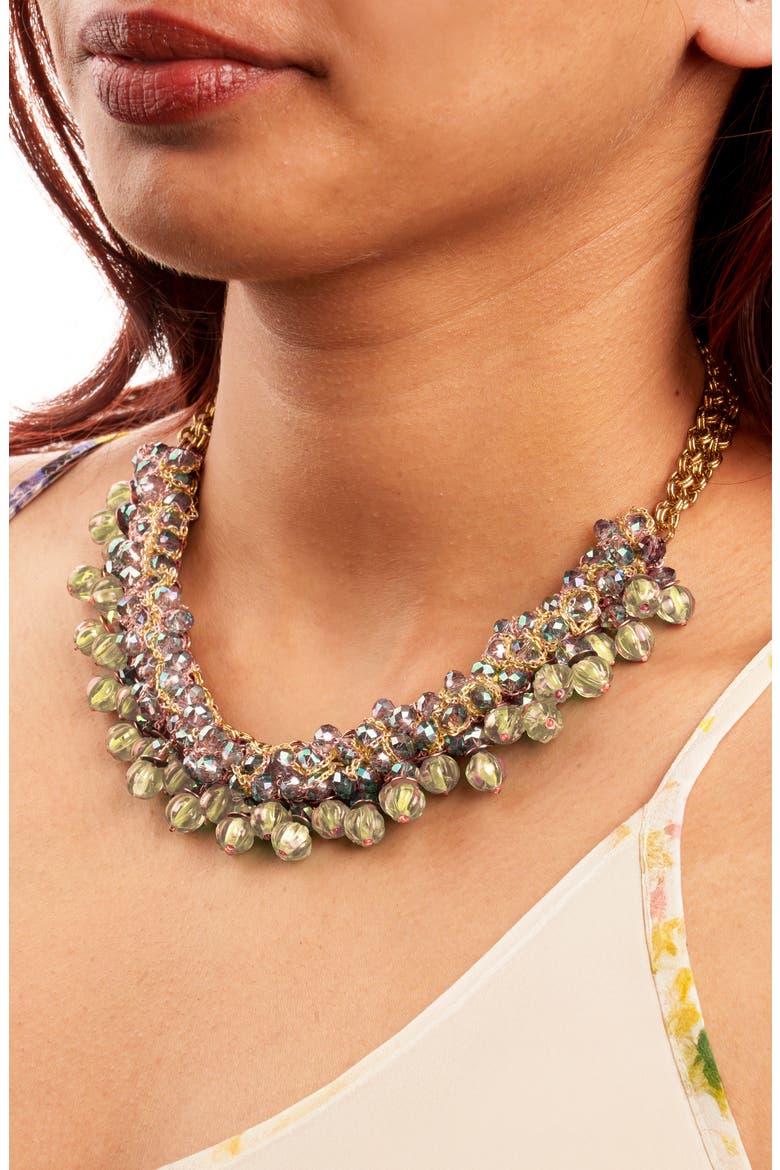Emil Necklace, Alternate, color, MUSTARD