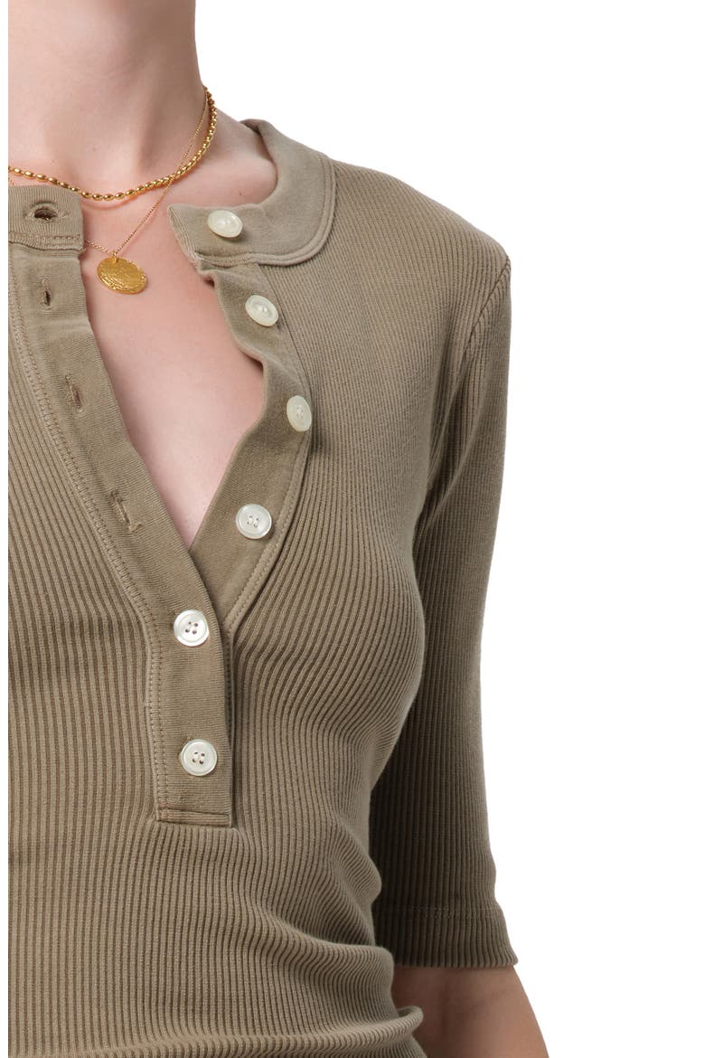 Nali Rib Henley, Alternate, color, DARK KHAKI RESERVE