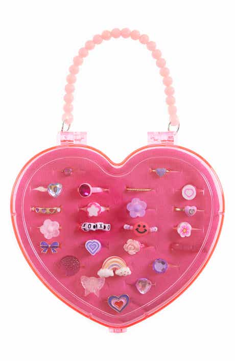 Capelli New York Kids' 24-Piece V-Day Heart Ring Set