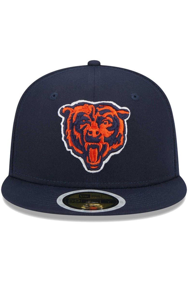 Youth New Era Navy Chicago Bears  Main 59FIFTY Fitted Hat, Alternate, color, Navy