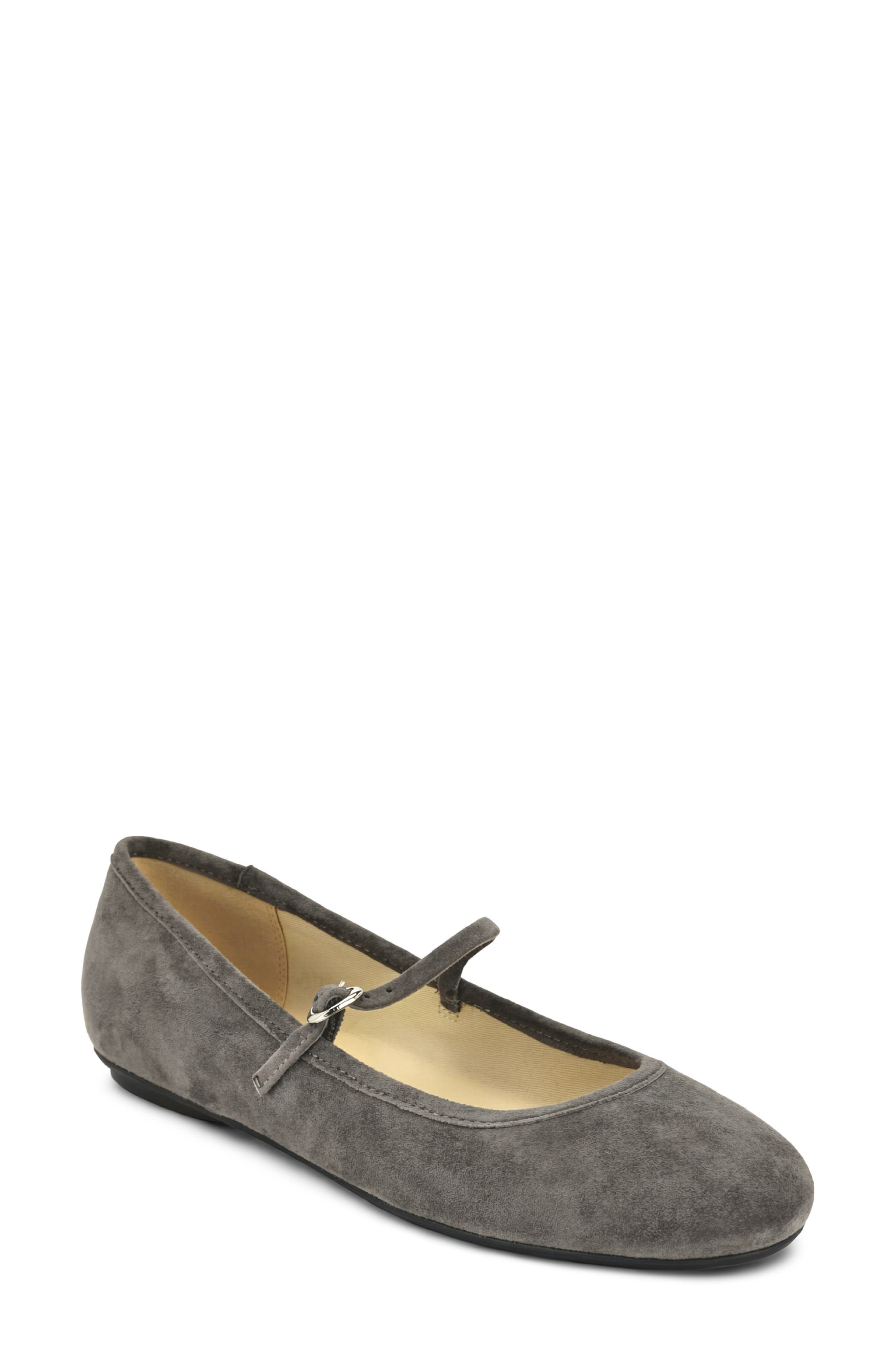 Classik Mary Jane Flat, Main, color, DARK GREY