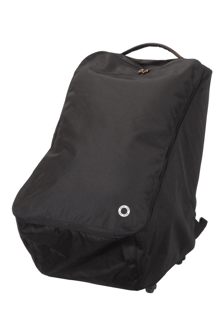 Wheeled Car Seat Travel Pack, Main, color, BLACK