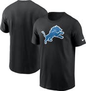 Nike Men's Nike Black Detroit Lions Primary Logo T-Shirt