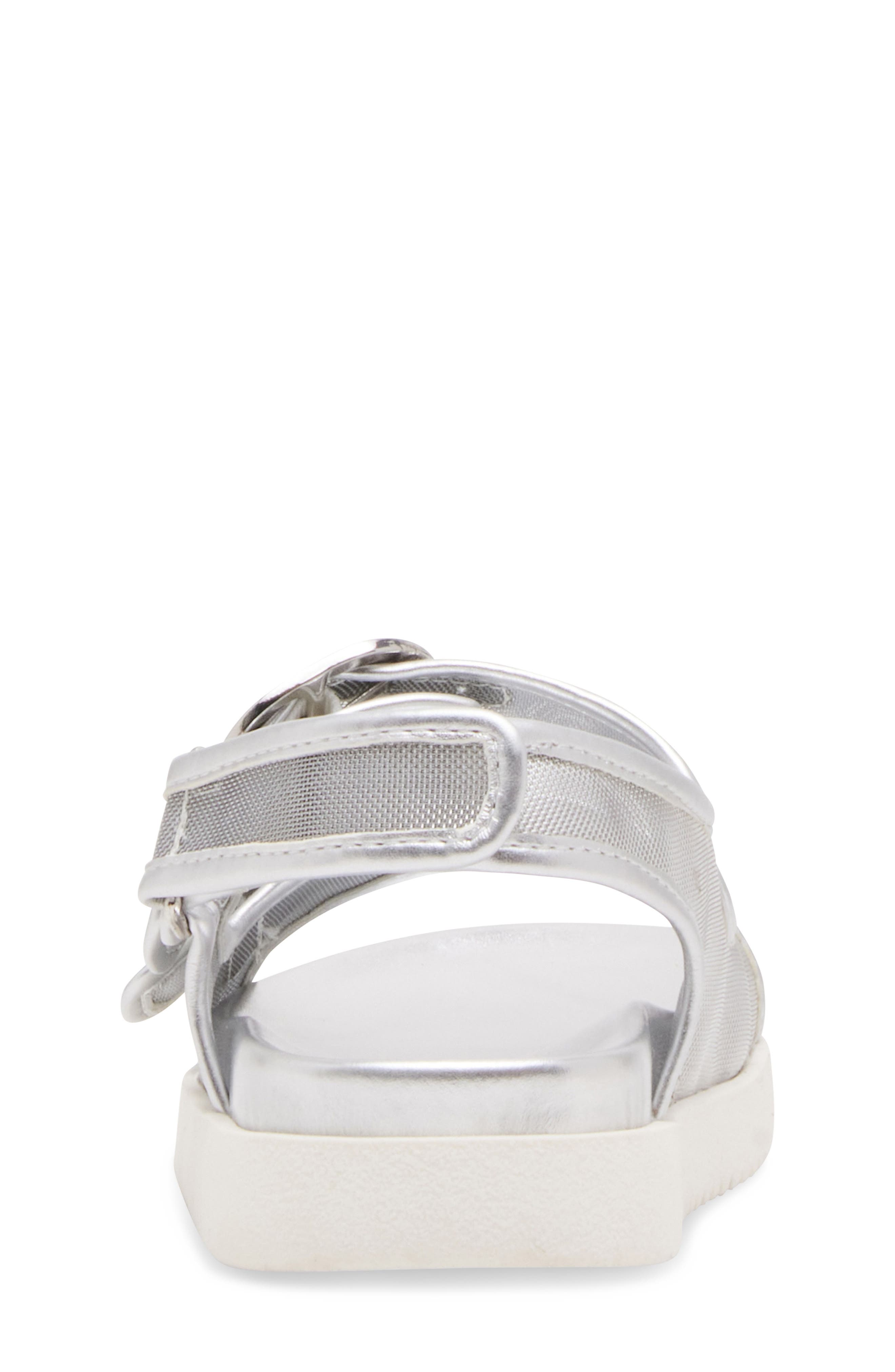 Steve Madden Kids' Jkit Slingback Sandal, Alternate, color, Silver
