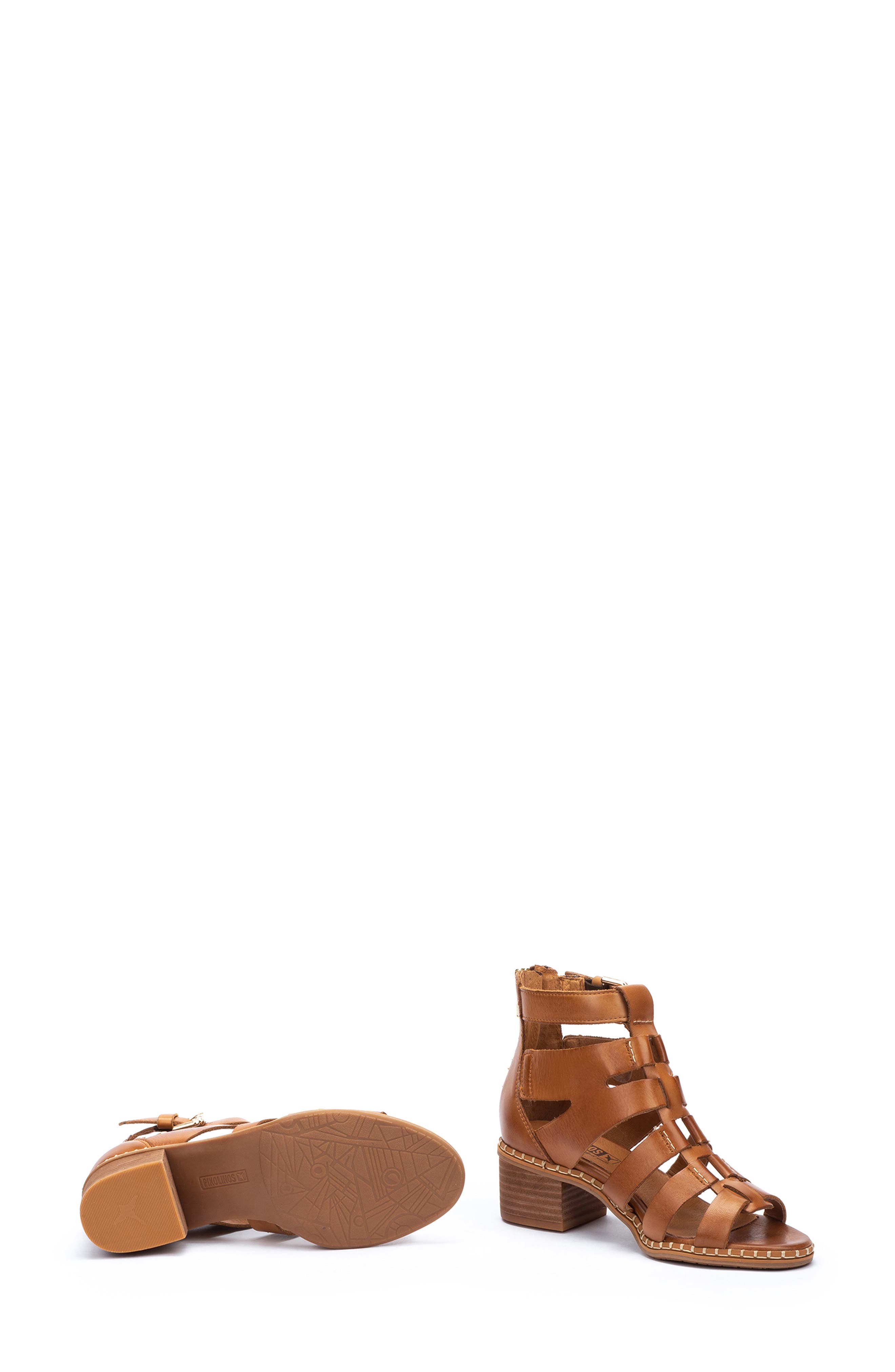 Blanes Cage Sandal, Alternate, color, BRANDY