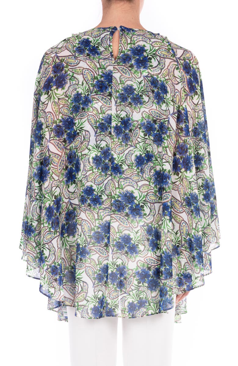 Badgley Mischka Collection Print Shell & Cape Set, Alternate, color,
