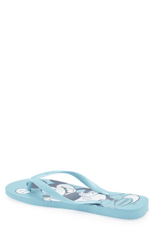Havaianas X Disney Tranquility Flip Flop In Tranquility Blue