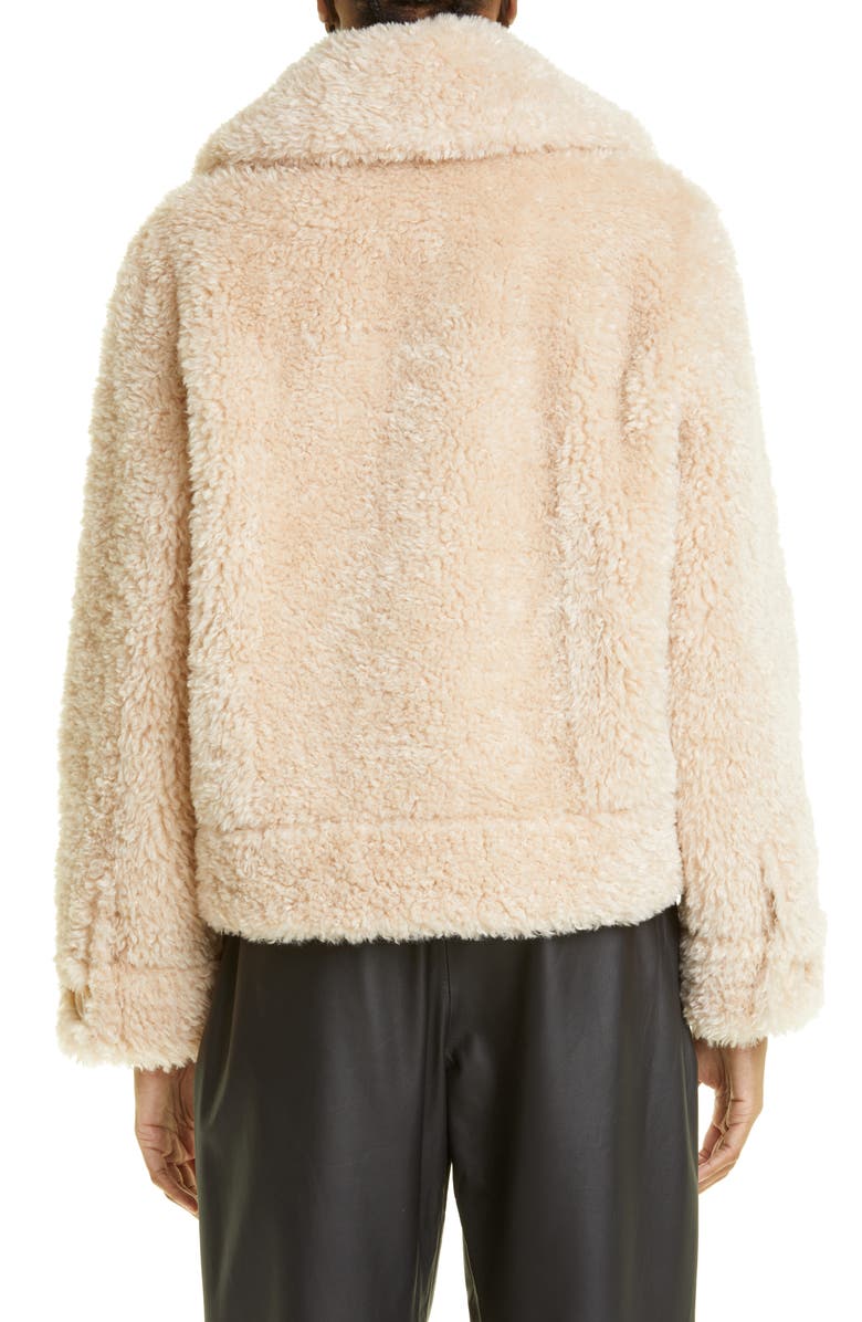 Stand Studio Melina Faux Shearling Jacket, Alternate, color, 