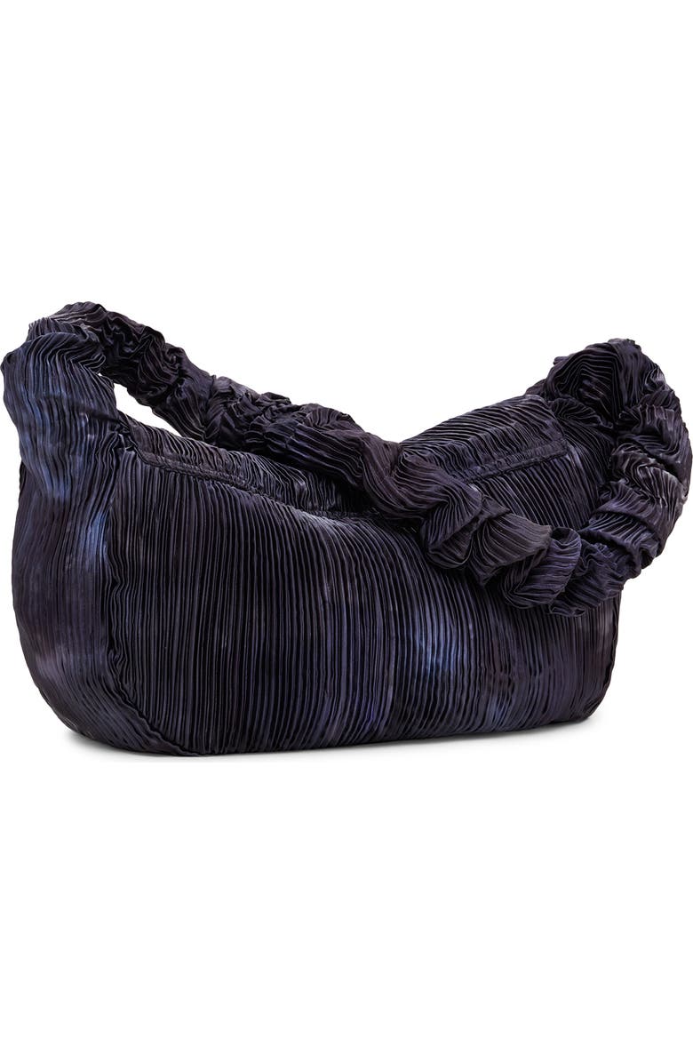 Desigual x Collina Strada Batik Pattern Plissé Shoulder Bag, Alternate, color, Dark Blue