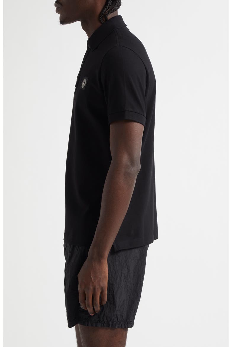 2SC18 Slim Fit Piqué Polo, Alternate, color, V0029 BLACK
