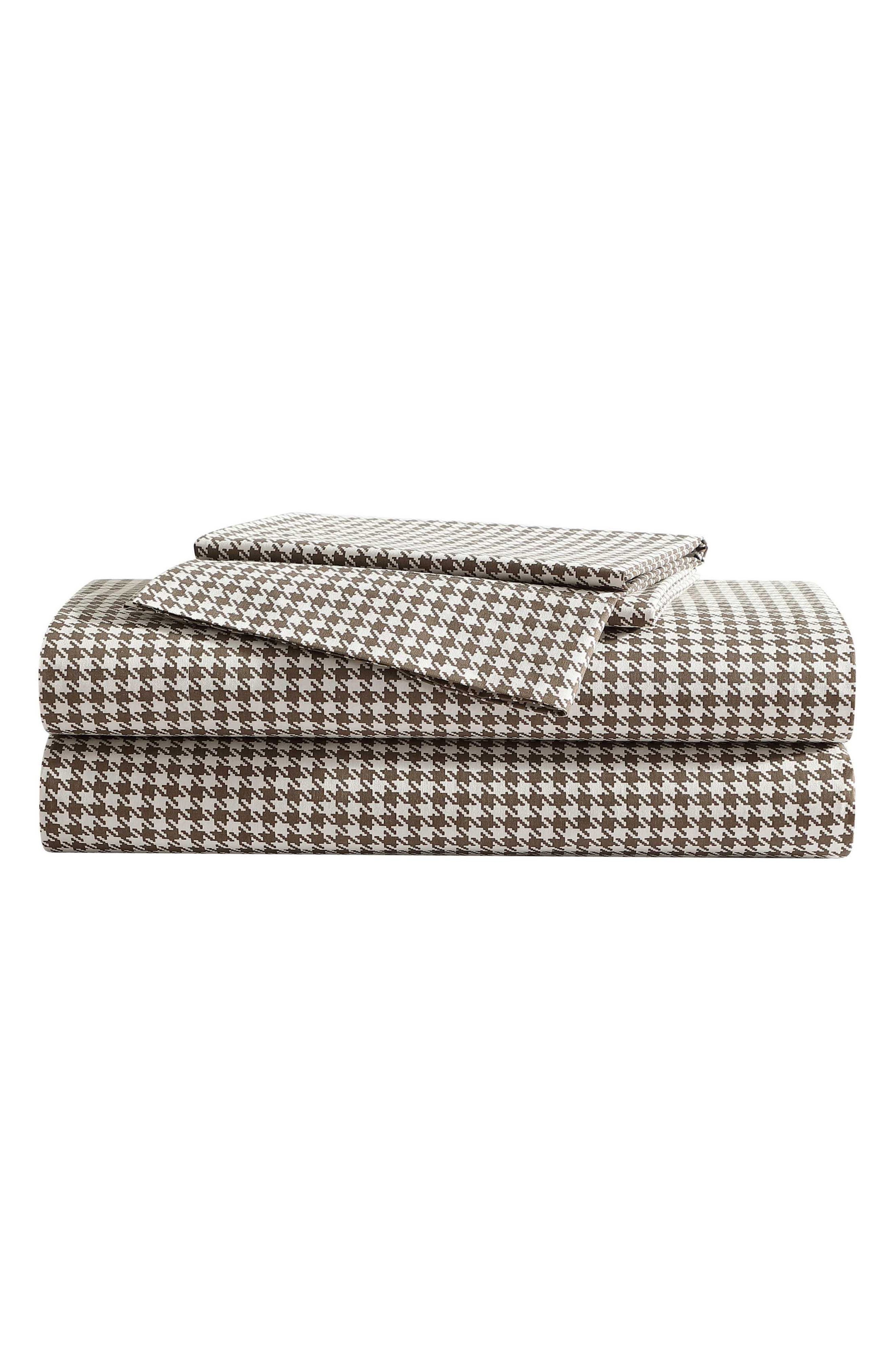 Eddie Bauer Harrison Houndstooth Cotton Percale Sheet Set