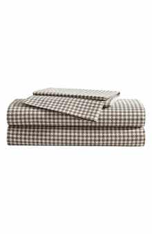 Eddie Bauer Harrison Houndstooth Cotton Percale Sheet Set
