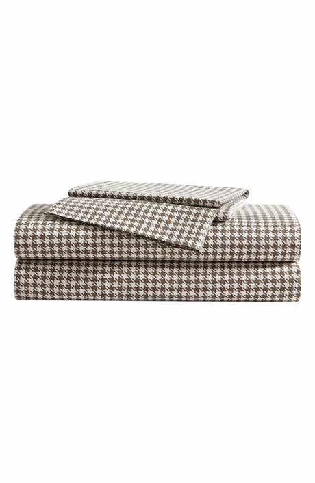 Eddie Bauer Harrison Houndstooth Cotton Percale Sheet Set